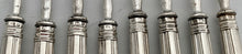 Georgian, George IV, Silver Handled Dessert Knives & Forks for Eight. Sheffield 1823 Aaron Hadfield.