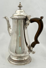 Georgian, Early George III, Silver Coffee Pot. London 1761 William Shaw II. 26 troy ounces.
