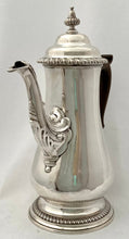 Georgian, Early George III, Silver Coffee Pot. London 1761 William Shaw II. 26 troy ounces.