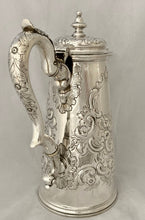 Georgian, George II, Silver Coffee Pot. London 1735 Gabriel Sleath. 25 troy ounces.