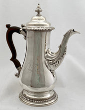 Georgian, Early George III, Silver Coffee Pot. London 1761 William Shaw II. 26 troy ounces.