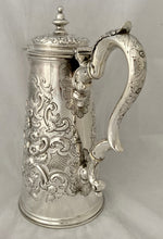 Georgian, George II, Silver Coffee Pot. London 1735 Gabriel Sleath. 25 troy ounces.