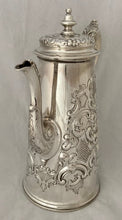 Georgian, George II, Silver Coffee Pot. London 1735 Gabriel Sleath. 25 troy ounces.
