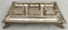 Georgian, George III, Silver Inkstand: Arms of Chasey. London 1768 Andrew Fogelberg. 21.3 troy ounces.
