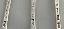 Georgian, George I, Six Britannia Silver Hanoverian Tablespoons. London 1720 William Street. 11.9 troy ounces.