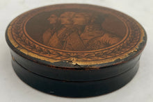 'The Three Peacemakers of Europe', Early 19th Century Papier Mache Snuff Box.