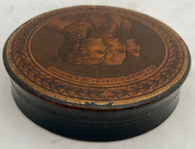 'The Three Peacemakers of Europe', Early 19th Century Papier Mache Snuff Box.