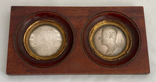 Duke of Wellington Appointed Governor of Plymouth, Framed & Glazed Clichés of the 1819 Medal, by Thomas Webb after Peter Rouw.