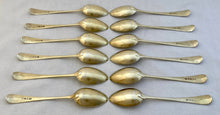 Georgian, George III, Thirty Six Piece Silver Gilt Dessert Service. London 1790/91.