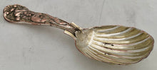 19th Century Silver Plate on Copper Stag Hunt Caddy Spoon, After Thomas Stothard.