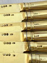 Georgian, George III, Thirty Six Piece Silver Gilt Dessert Service. London 1790/91.