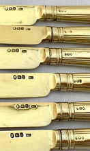 Georgian, George III, Thirty Six Piece Silver Gilt Dessert Service. London 1790/91.