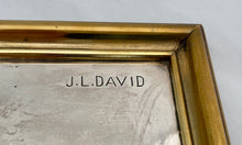 'Napoleon Bonaparte Passe Le Grand Saint-Bernard': Silver Plated Relief Plaque, After Jacques-Louis David.