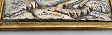 'Napoleon Bonaparte Passe Le Grand Saint-Bernard': Silver Plated Relief Plaque, After Jacques-Louis David.