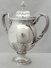 George V Silver Cup & Cover. London 1926 Wakely & Wheeler. 18.6 troy ounces.