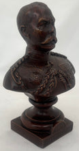 Field Marshal Kitchener, 1st Earl Kitchener, Bronzed Spelter Bust, circa 1915.