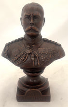 Field Marshal Kitchener, 1st Earl Kitchener, Bronzed Spelter Bust, circa 1915.