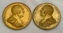 Charles James Fox Gilt Copper Clichés of the 1806 Medal by T. Webb for Thomason & Jones.