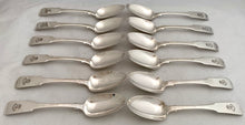 Georgian, George IV, Twelve Scottish Silver Tablespoons. Edinburgh 1822 Alexander Henderson. 31 troy ounces.