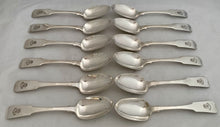 Georgian, George IV, Twelve Scottish Silver Tablespoons. Edinburgh 1822 Alexander Henderson. 31 troy ounces.