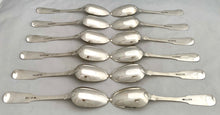 Georgian, George IV, Twelve Scottish Silver Tablespoons. Edinburgh 1822 Alexander Henderson. 31 troy ounces.