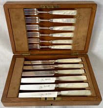 Georgian, George III, Silver & Mother of Pearl Dessert Cutlery for Six. Sheffield 1812.
