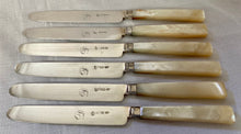 Georgian, George III, Silver & Mother of Pearl Dessert Cutlery for Six. Sheffield 1812.