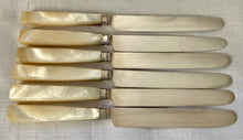 Georgian, George III, Silver & Mother of Pearl Dessert Cutlery for Six. Sheffield 1812.