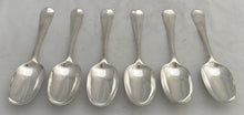 Six George II Silver Hanoverian Pattern Tablespoons. London 1731 Richard Scarlett. 11.4 troy ounces.