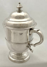 Georgian, George II, Silver Cup & Cover: Arms of Becket. London 1733 John Swift. 28 troy ounces.