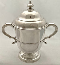 Georgian, George II, Silver Cup & Cover: Arms of Becket. London 1733 John Swift. 28 troy ounces.