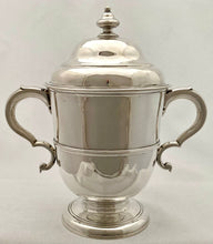 Georgian, George II, Silver Cup & Cover: Arms of Becket. London 1733 John Swift. 28 troy ounces.