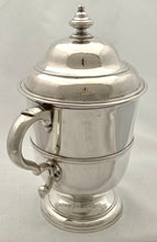 Georgian, George II, Silver Cup & Cover: Arms of Becket. London 1733 John Swift. 28 troy ounces.