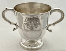 Georgian, George II, Silver Cup & Cover: Arms of Becket. London 1733 John Swift. 28 troy ounces.