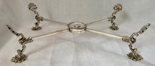 19th Century Silver Plated Ornate Dish Cross.