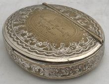 Admiral Sir George Henry Richards KCB FRS of HMS Plumper Silver Plated Snuff Box, circa 1856 - 1861.