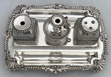 Georgian, George III, Silver Inkstand, Arms of Colby. London 1813/14 Joseph Craddock & William Ker Reid. 49.8 troy ounces.