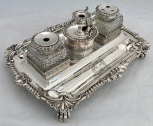Georgian, George III, Silver Inkstand, Arms of Colby. London 1813/14 Joseph Craddock & William Ker Reid. 49.8 troy ounces.