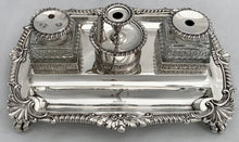 Georgian, George III, Silver Inkstand, Arms of Colby. London 1813/14 Joseph Craddock & William Ker Reid. 49.8 troy ounces.