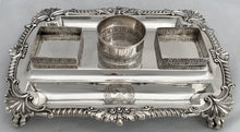 Georgian, George III, Silver Inkstand, Arms of Colby. London 1813/14 Joseph Craddock & William Ker Reid. 49.8 troy ounces.
