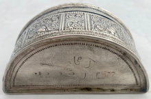 Early 20th Century Burmese Shan States White Metal Lime Box.