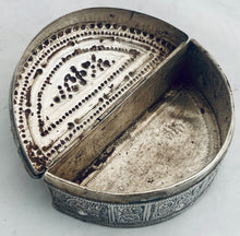 Early 20th Century Burmese Shan States White Metal Lime Box.