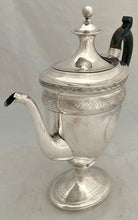 Georgian, George III, Provincial Silver Coffee Pot. Newcastle 1801 John Langlands II. 25 troy ounces.