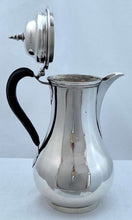 Georgian, George III, Silver Hot Water Jug. London 1767 Francis Crump. 12.2 troy ounces.