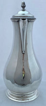 Georgian, George III, Silver Hot Water Jug. London 1776 Augustin Le Sage. 20 troy ounces.