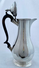 Georgian, George III, Silver Hot Water Jug. London 1776 Augustin Le Sage. 20 troy ounces.