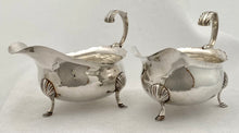 Georgian, George III, Pair of Silver Sauce Boats. London 1762 Benjamin Bickerton. 10 troy ounces.