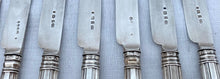 Georgian, George IV, Cased Silver Kings Pattern Dessert Service for Twelve. Sheffield 1822 -1826.