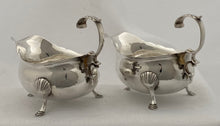 Georgian, George III, Pair of Silver Sauce Boats. London 1762 Benjamin Bickerton. 10 troy ounces.