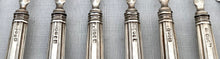 William IV Cased Silver King's Pattern Dessert Knives & Forks for Twelve. Birmingham 1832 George Unite.